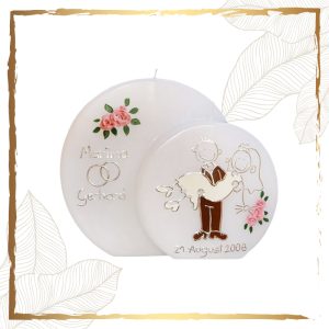 Hochzeitskerze Comic-Brautpaar 5