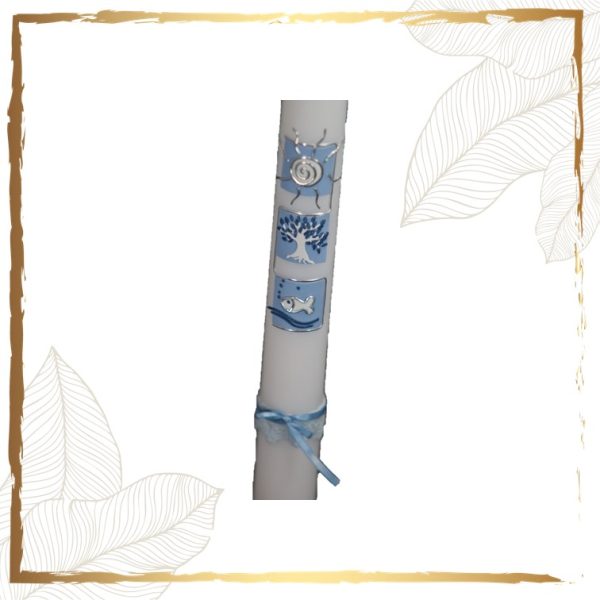 Taufkerze Sonne mit Lebensbaum