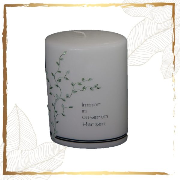Trauerkerze Gruene Zweige