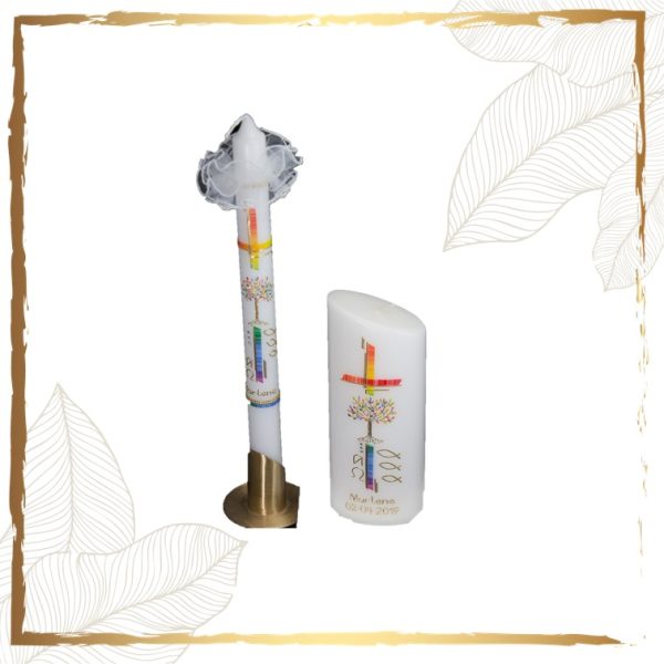 Taufkerzen Set Regenbogenbaum Eisenstadt