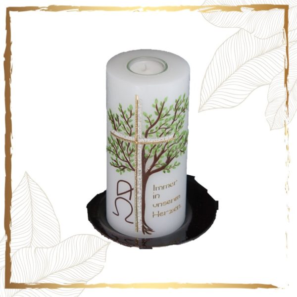 Trauerkerze Gruener Baum