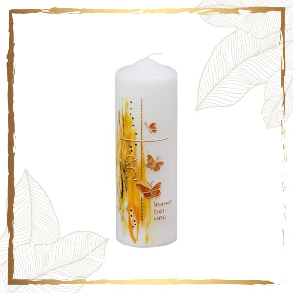 Trauerkerze Schmetterlinge auf dem Weg zur Sonne Trauerkerzen und Gedenkkerzen