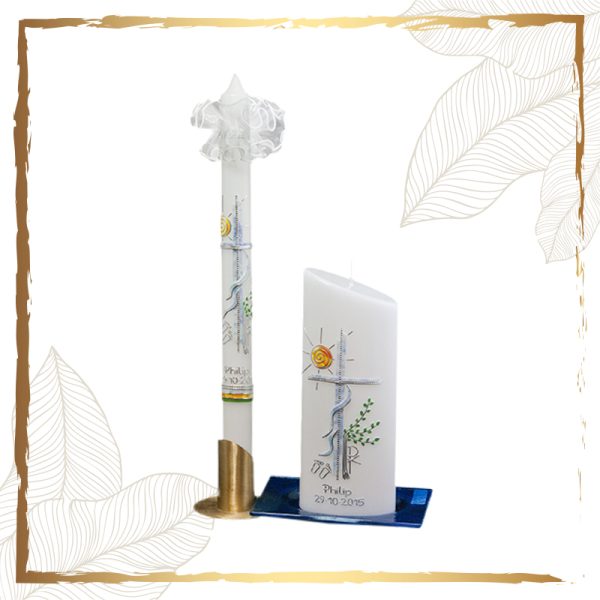 Kerzenset Wonderful World Variant Taufkerzensets