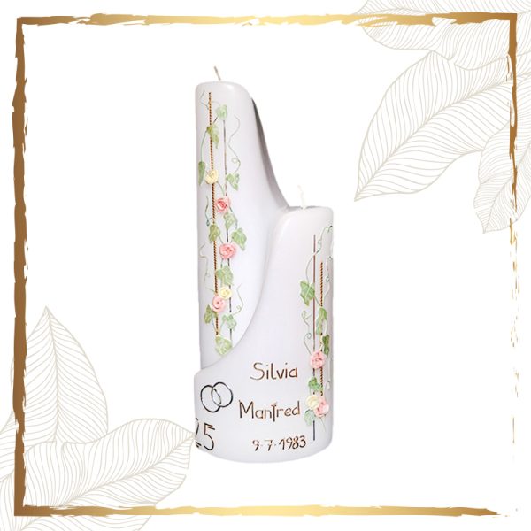 Hochzeitskerze Ivy Rose 2 Hochzeitskerzen-exklusiv