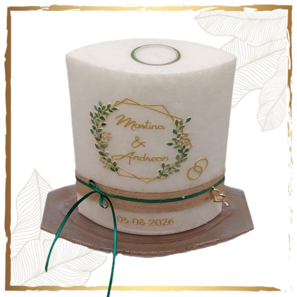 Hochzeitskerze Green
