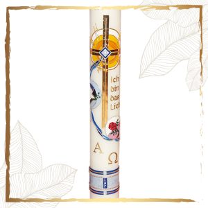 Osterkerze Sternenwellen