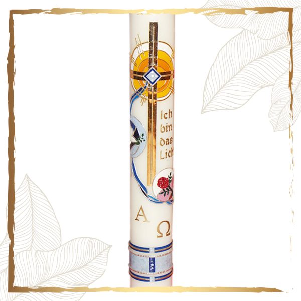 Osterkerze Sternenwellen