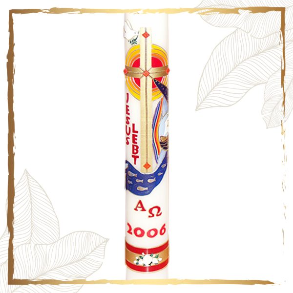 Osterkerze Jesus lebt