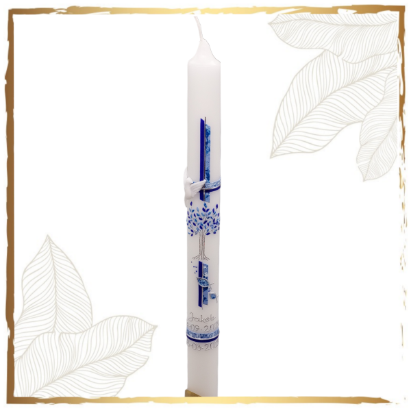 Taufkerze Lebensbaum Pasching Variant Marmor