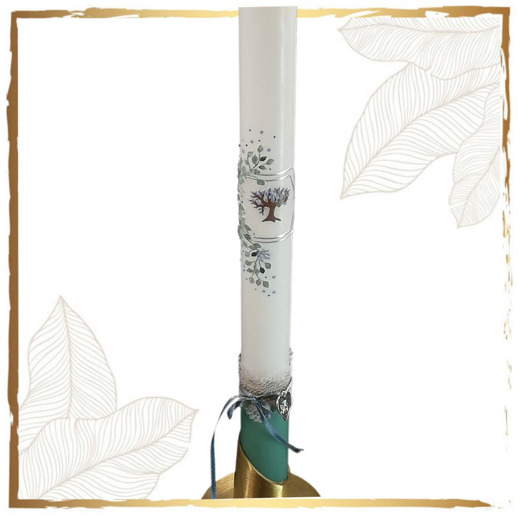 Taufkerze Lebensbäumchen