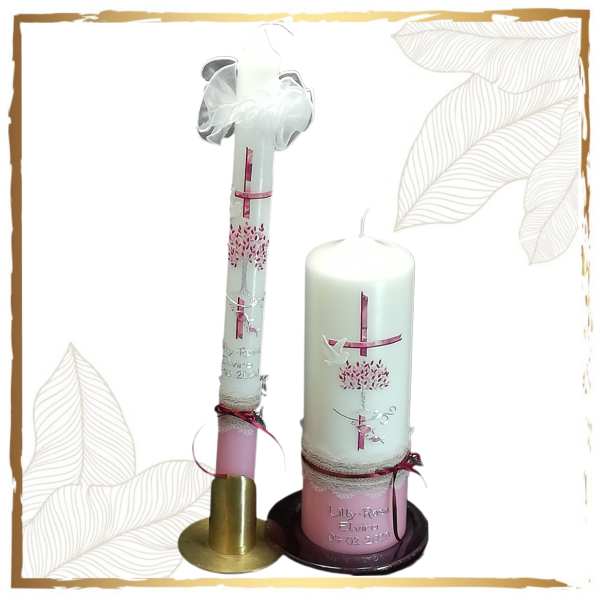 Taufkerzenset Pasching Vintage