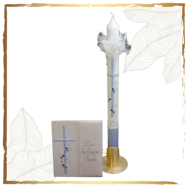 Taufkerzenset Fische des Lebens klein