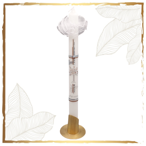 Taufkerze Lebensbaum Pasching Vintage