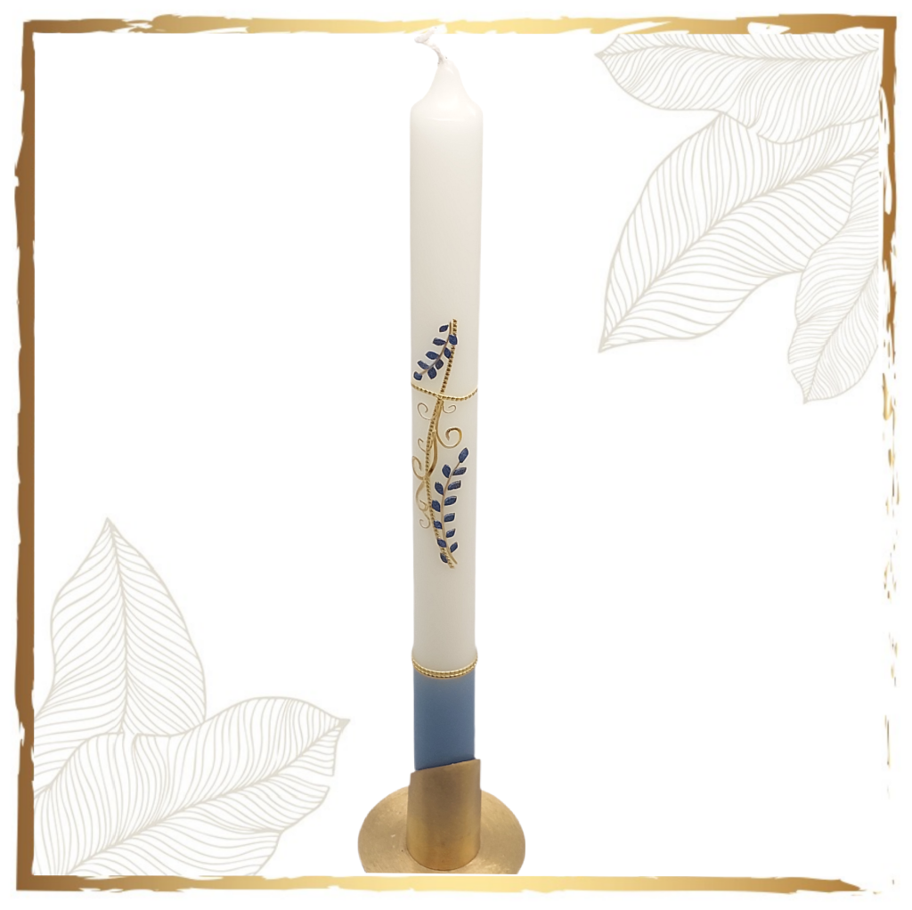 Taufkerze Blattranke