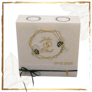 Hochzeitskerze Schleierkraut