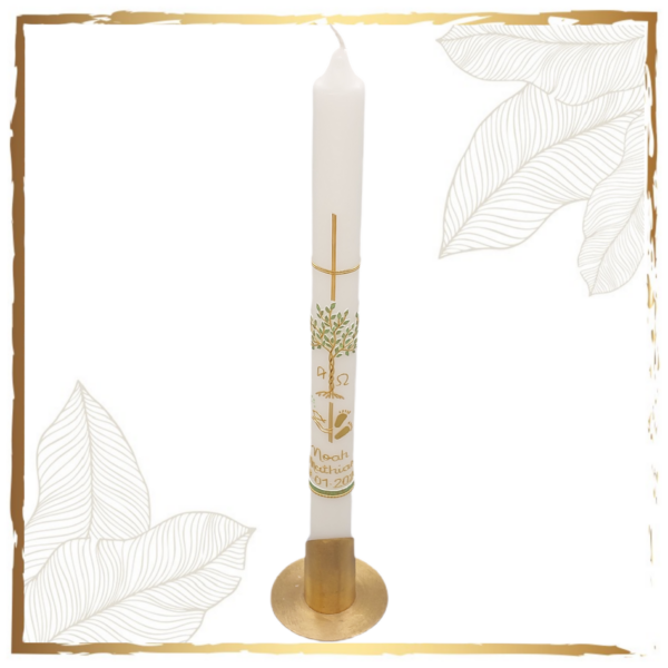 Taufkerze Lebensbaum Pasching Variant Füßchen