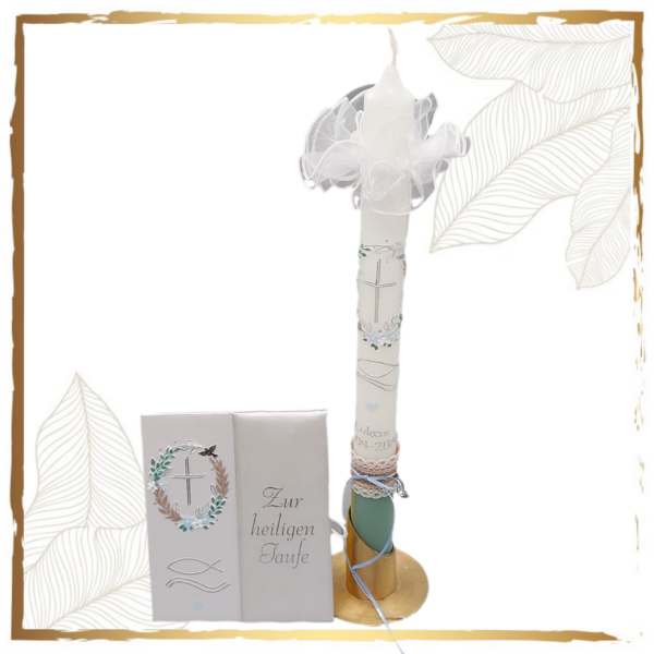 Taufkerzenset Zartes Flüstern Variant