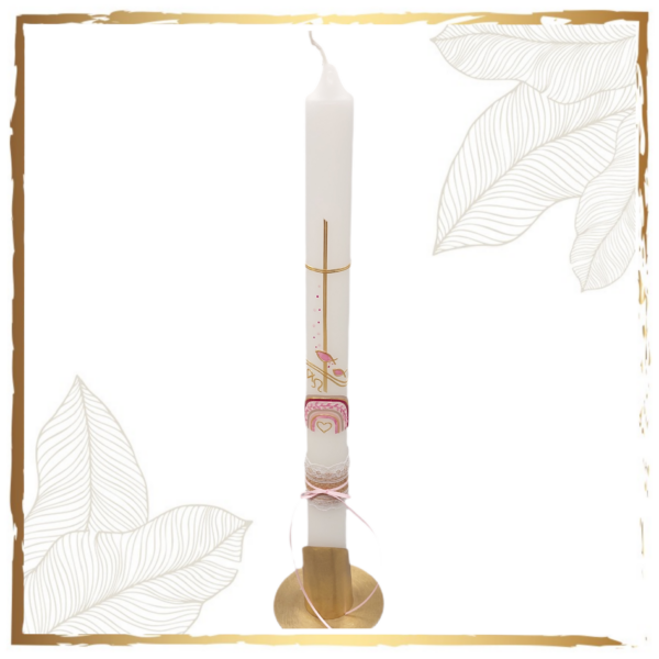 Taufkerze Farbenbogen