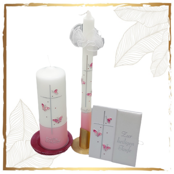 Kerzenset Süße Schmetterlinge